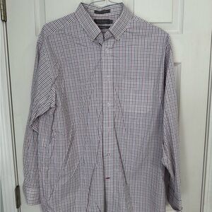 Daniel Cremieux Red and Blue Checkered Button Down Shirt